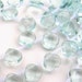 SALE Aqua Quartz Flat Heart Briolette Beads 10