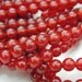 Carnelian 8mm Round Beads FULL STRAND