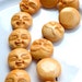 Happy Moon Face Bone Beads 2