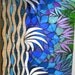 Blue Hawaiian Stained Glass Mosaic Mirror