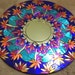 Stained Glass Round Mosaic Mirror Glitter