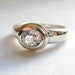 White Sapphire Solitaire Ring