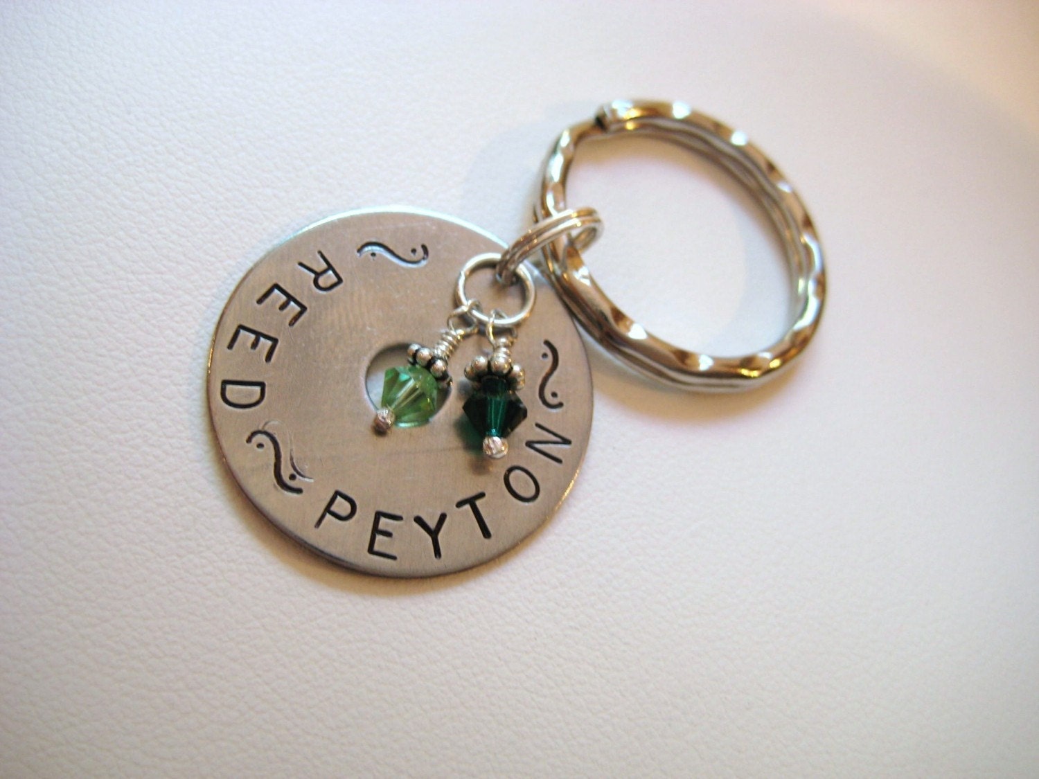 Personalized Washer Key Chain