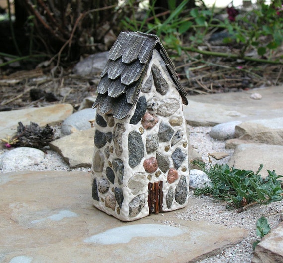 Handmade polymer clay fairy house...fairy houses...fairy