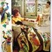Bernat Afghans Pattern Book No.132 Contemporary & Traditional Styles - Embroidered Heirloom Designs to Knit or Crochet