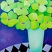 Original Oil Still Life Painting Abstract Floral Painting " Flowers for mom"by QIQIGALLERY