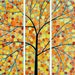 36" Square Art Abstract Tree painting Abstract Painting Heavy Texture Painting Impasto Painting QIQI GALLERY