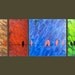 30" Original Modern Abstract Heavy Texture Impasto Palette Knife Painting Birds Landscape Wall Decor "Birds on Wire" by QIQIGALLERY