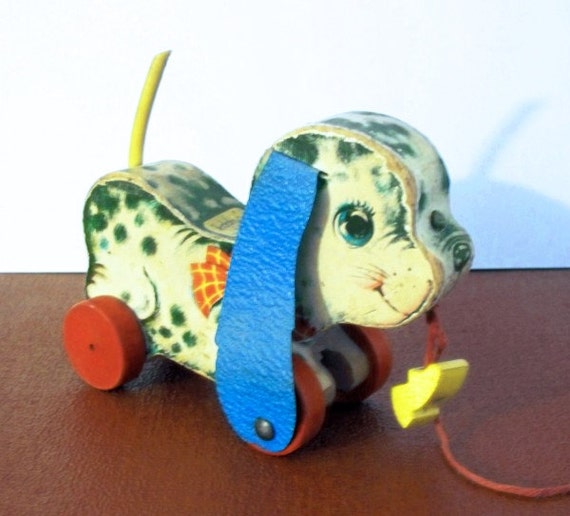 fisher price pull toy dog