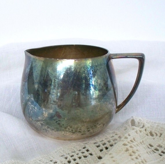 Vintage silver pitcher small creamer