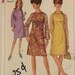 Vintage 60's Pattern, A-Line Dress, Size 10