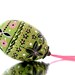 Spring Green and Pink: Hand Painted Egg Ornament