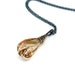 HUGE Swarovski Crystal Pendant: Sterling Silver and Gold filled - big Golden Shadow Helix necklace, black and yellow, two tone metal, spiral
