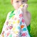 Plush Pink Baby Hooty Owls Blanket