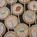 Set of 28 Safari Jungle Personalized Cupcake Toppers