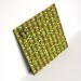 Fabric covered Magnet Board - Leaves and Stems Fabric 10 inch x 10 inch