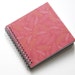 Small Coupon Organizer with 14 Pockets - Pre Printed Labels Included - Red leaves