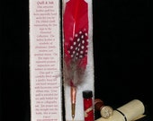 FIRE Elemental QUILL Dip Pen and Scented INK Set