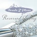RESERVED CUSTOM LISTING - Vintage Looking Wedding Cake Server And Knife Set In One Beaded In 24 Carat White Gold Plated And Metal Beads