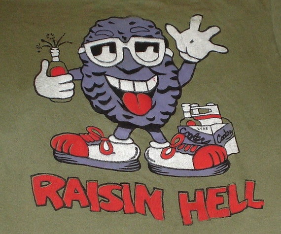 Vintage 1980s Raisin Hell California Raisins by thriftyoutfitters