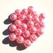 50 Pink 8mm Glass Pearl Beads N0.3 (LO1)
