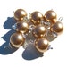 8 Brown Czech Glass Pearl Drops 20x12mm (lo1)