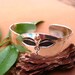 Golden Topaz Buddha Eye Cuff Bracelet in Sterling Silver