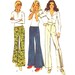 Vintage Sewing Pattern 70s Bell Bottom Pants Hip Huggers Uncut Small XS