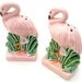 Vintage Ceramic Pink Flamingo Salt & Pepper Shaker Mid Century Japan