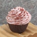 Handmade Cupcake Soap in Strawberry Vanilla - Cold Process Bakery Soap