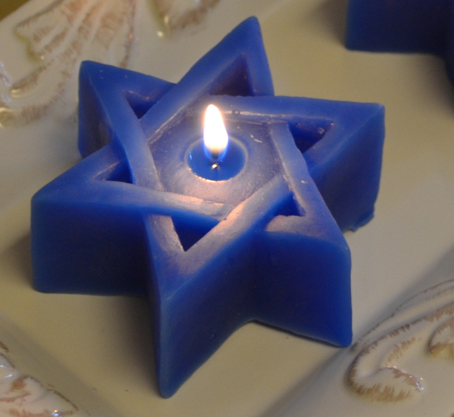 Star of David Candles Set of 8