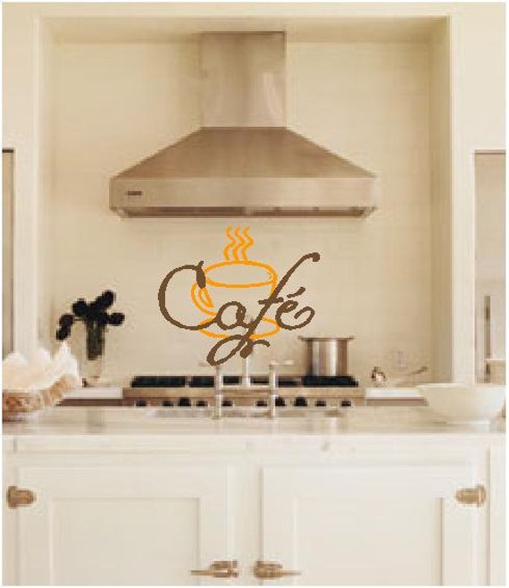 Items similar to Cafe Coffee Espresso Kitchen Vinyl Wall Decal Graphic