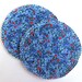 Nursing Pad Set in Bamboo and Organic Cotton with Waterproof PUL in Blue Calico