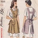 Vintage Sewing Pattern 1940's Ladies' Aprons Simplicity 4868 Large