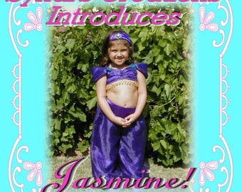Custom Handmade Princess Jasmine Costume from the movie Alladin- size 4/5