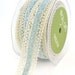 CLEARANCE - Crochet Lace with Light Blue Velvet Center - 1 Yard Bundle