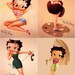 Lot Of 12 Betty Boop Look Fabric Panel Quilt Squares