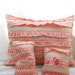 Ruffled Burlap Pillow Trio