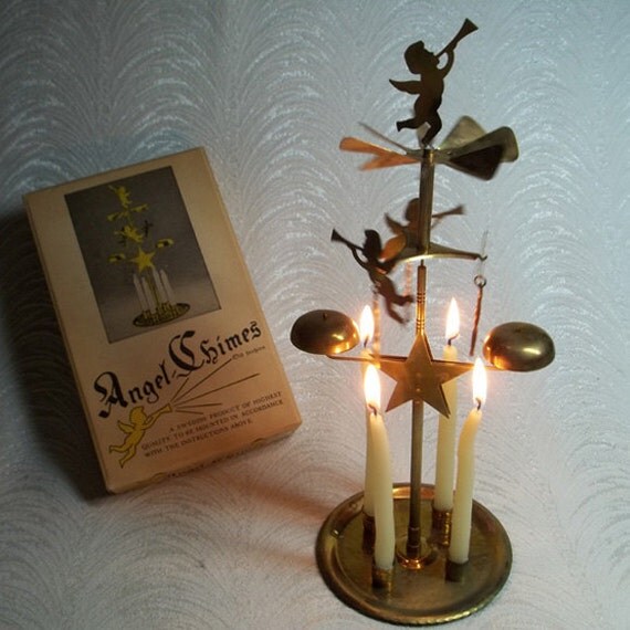 Swedish Angel Chimes Vintage 60s with Box......13 1/4