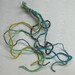 Vintage Deco Millinery Chenille on Fine Wire... Rare 1920s-30s...6 yds Assorted Blues Greens....NOS....Lot 8C