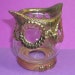 Vintage MOD, Retro OWL Tea Lite, Votive Candle Holder...Weighty Glass & Gold Gilt Metal...JAPAN, 60s 70s