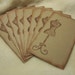 8 Piece Set of Very Fashionable Dress Form Vintage Inspired Scrapbooking Image Tags