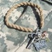Desert Tan Boot Band Blouser Bracelet with charms - I Love My Soldier SGT05