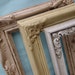 Set of three SHABBY CHIC FRAMES / shabby cottage chic wall decor / instant frame collection / group of shabby chic frames