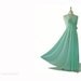 Vintage 1970s Nightgown L - Mint Green Nylon Ultra FULL SWEEP Deadstock