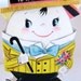 Vintage Easter Humpty Dumpty Card, Mid-50s