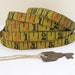 Vintage Linen Measuring Tape, 9 ft Length, Softly Aged - w/Vintage Key