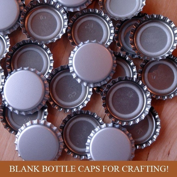 50 Blank Bottle Caps New Never Used Silver