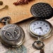 Vintage Owl Series Pocket Watch Charm Pendant - Bonus Matching Necklace Chain Included (SM015)