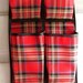 VINTAGE SHOE HANGER, Holder...Red Plaid, very cool,